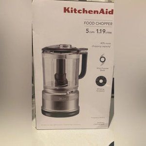 Brand New CONTOUR SILVER KitchenAid 5-Cups Food Chopper-KFC0516BM